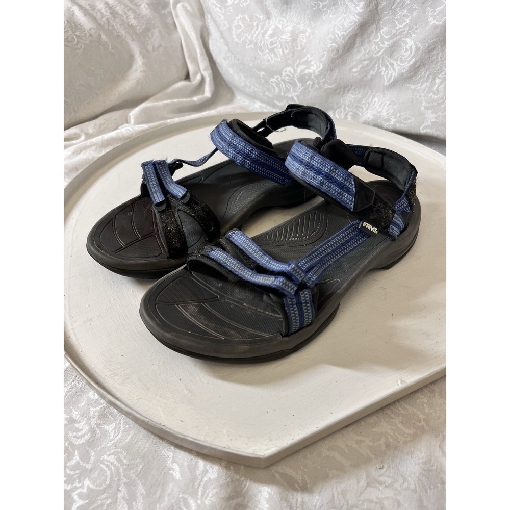 Teva Terra Fi Blue Strappy Athletic Hiking Sandals Sport Water Shoes Womens 10